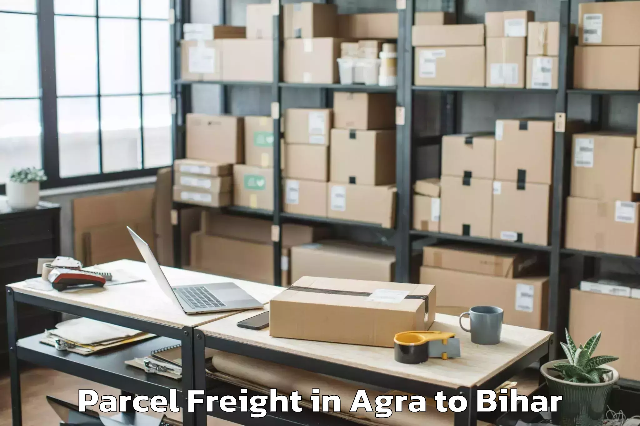 Top Agra to Kk University Biharsharif Parcel Freight Available